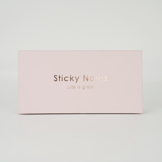 White paper sticky notes