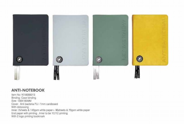 A5 antibacterial notebooks