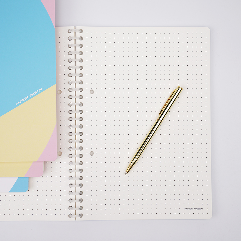 B5 plastic spiral binding notebook