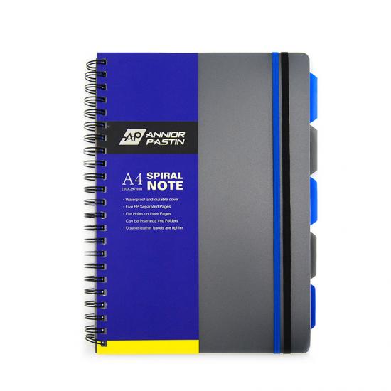 A4 5 subject pp notebook