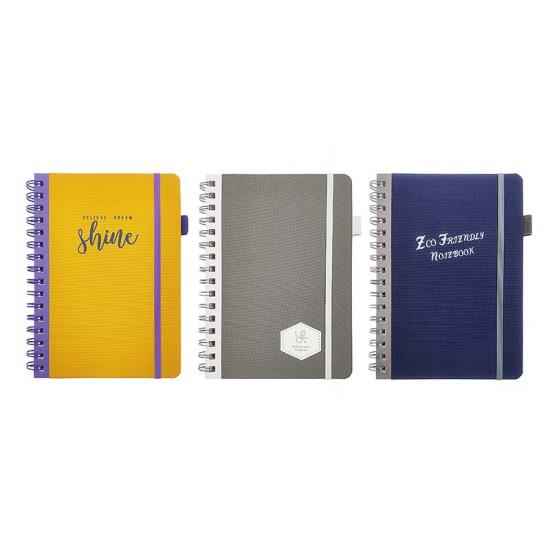 A5 wire o RPET notebook with stone paper inside