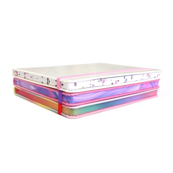 A5 glitter paper notebook
