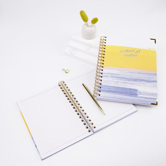 White paper notebook