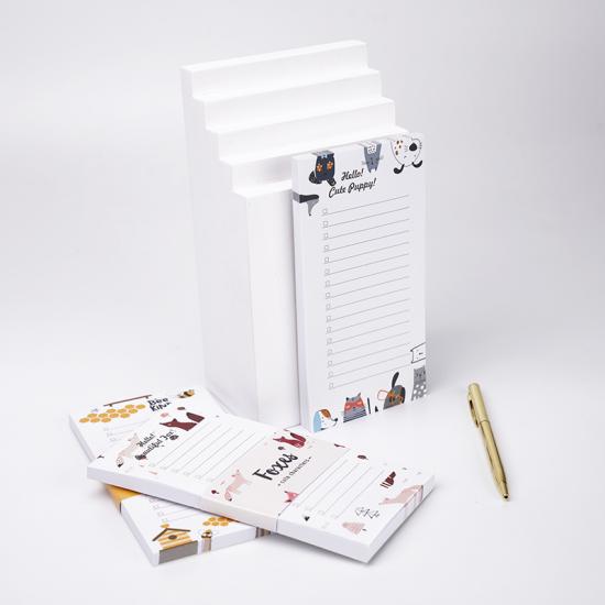 White paper note pad