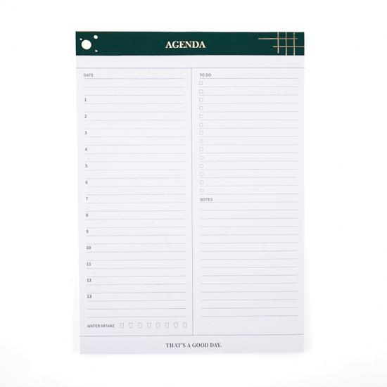 White paper note pad