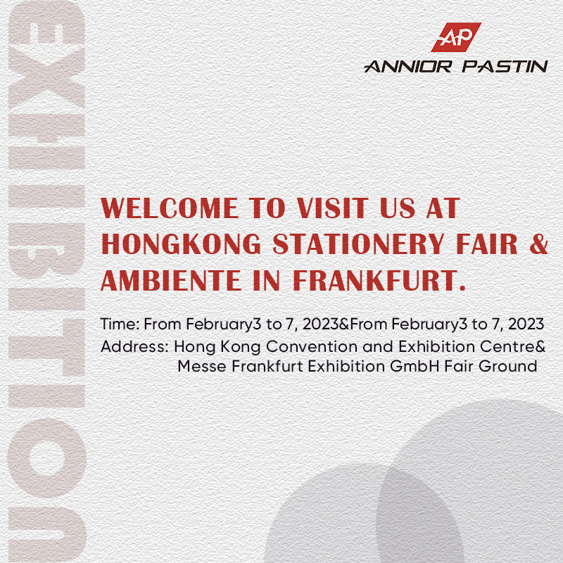Welcome to visit us at Hongkong Stationery fair & Ambiente in Frankfurt