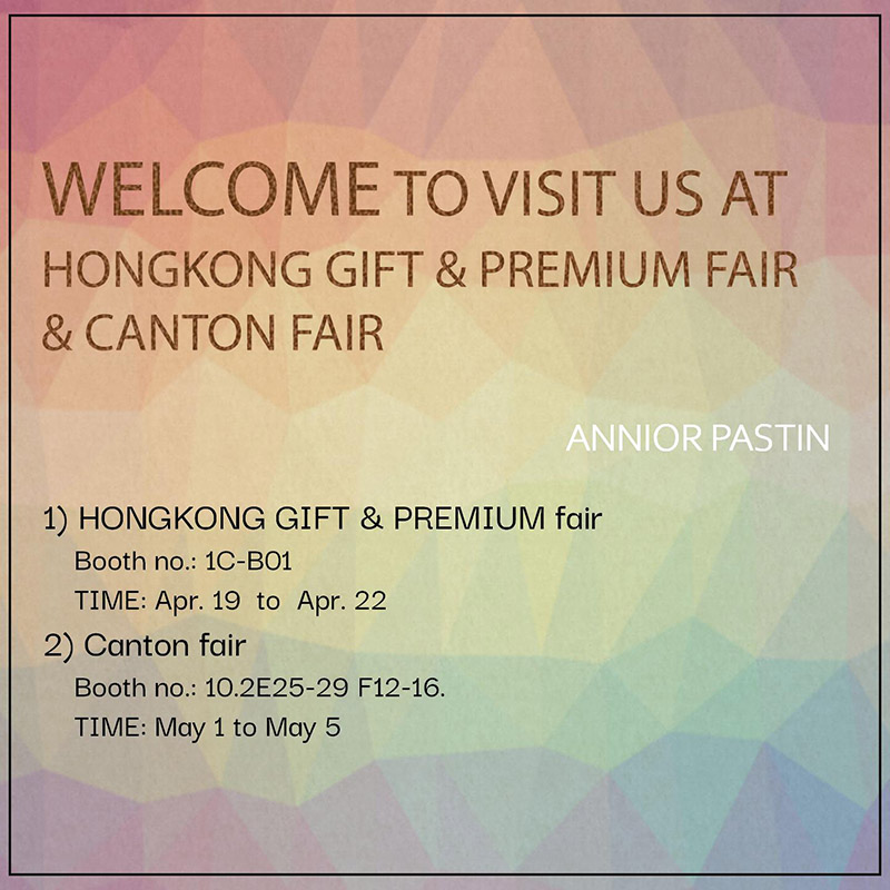 Welcome to visit us at HONGKONG GIFTS & PREMIUM FAIR  & CANTON FAIR